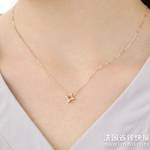 Chow Sang Sang18K玫瑰金项链