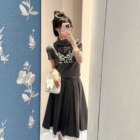 SHUSHU/TONG 荷叶边衬衫