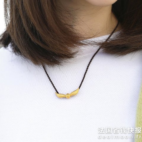 Chow Sang Sang千足金 金色飞贼项链