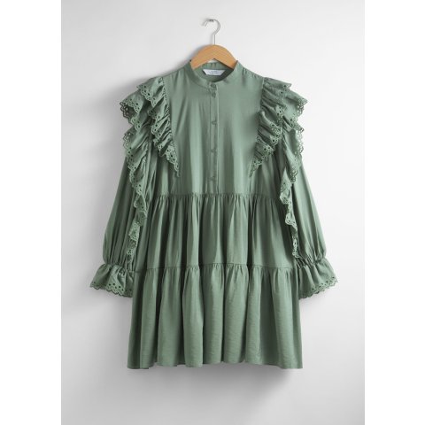 & Other Stories荷叶边连衣裙