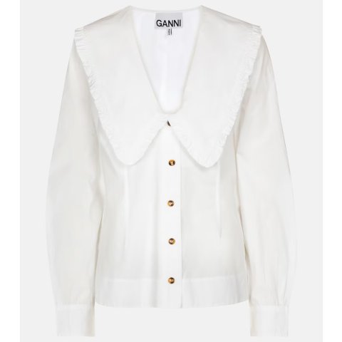 Ganni娃娃领衬衫