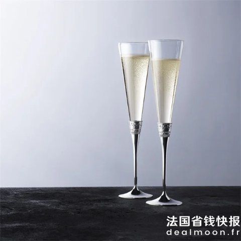 银质爱心祝酒香槟杯 一对