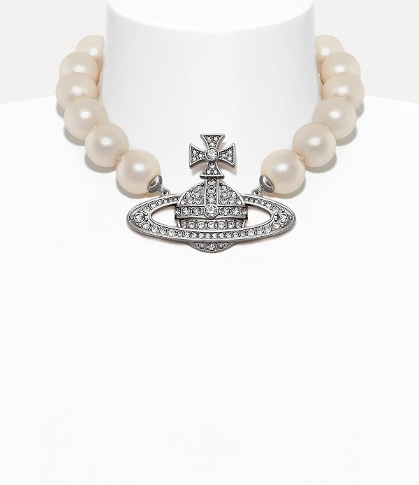 大珍珠土星项链