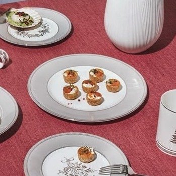 冬季白 27cm餐盘 2件套