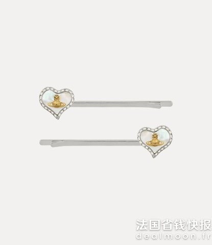 Vivienne Westwood贝母爱心发卡