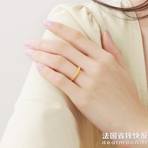 Chow Sang Sang999 足金扭结戒指