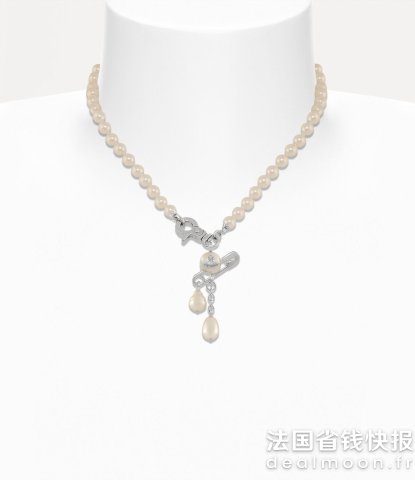 Vivienne Westwood珍珠别针项链