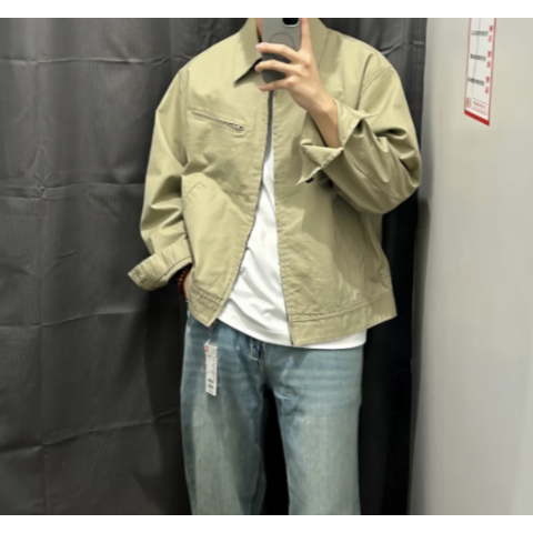 翻领夹克衫
