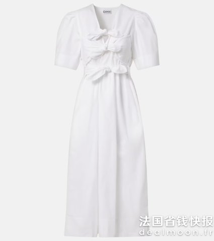 Ganni小白裙
