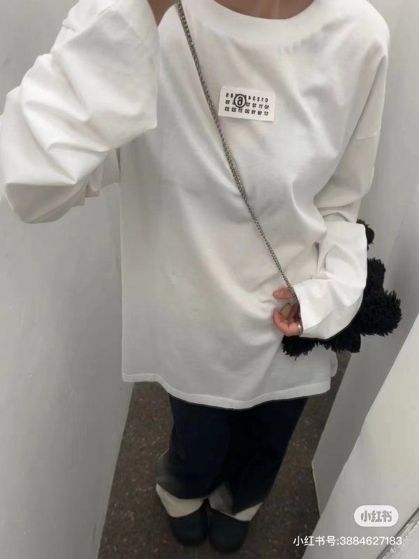 白色 Numeric Signature 长袖 T 恤