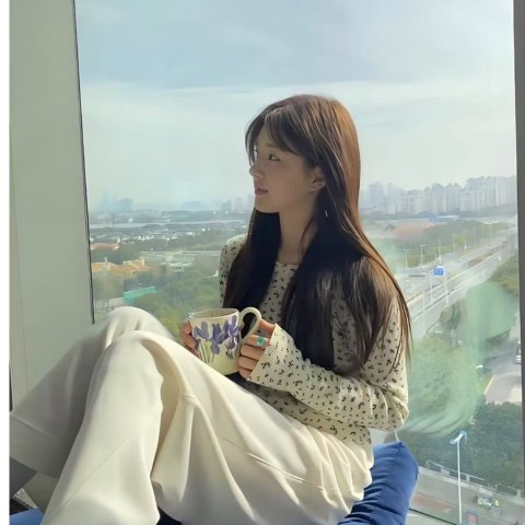 鸢尾花1/2品脱马克杯