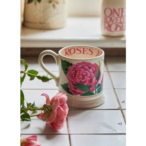 Seconds 玫瑰花 1/2品脱马克杯