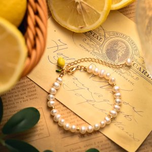 柠檬珍珠手链