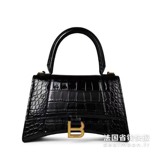 Balenciaga黑金色沙漏包