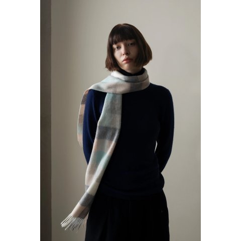 5方格 羔羊毛围巾