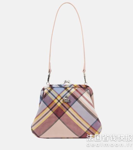 Vivienne Westwood新款格纹口金包