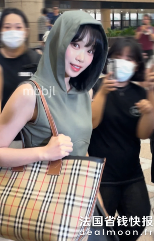 Burberry格纹托特包