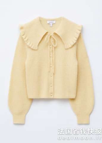 & Other Stories鹅黄色好乖！！ 羊驼毛开衫 浅黄