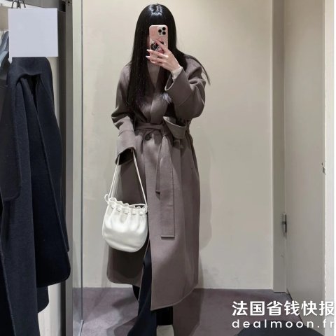 COS@阿琳酱，版权属于原作者Belted 双面羊毛大衣