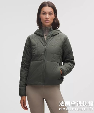 Lululemon格纹棉服
