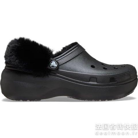 Crocs毛绒泡芙洞洞鞋