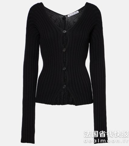 Acne StudiosRibbed 棉针织开衫