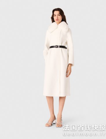 Maje长款双面外套