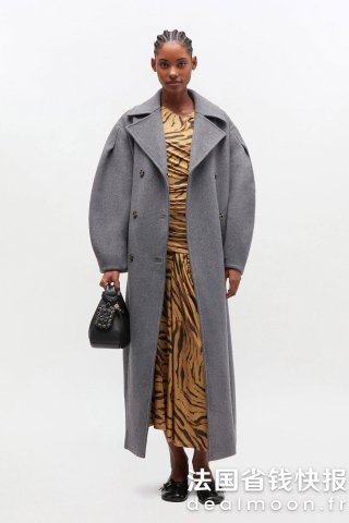 Ganni羊毛长款大衣