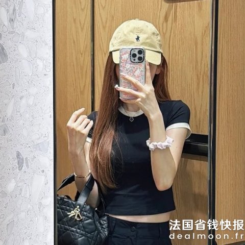 Lululemon正肩撞色Tee