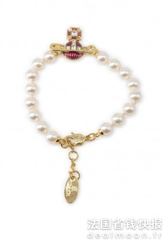 Vivienne Westwood土星别针珍珠手链