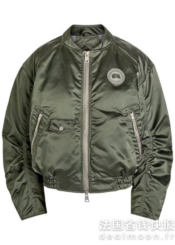Canada GooseJade 夹棉缎面飞行夹克