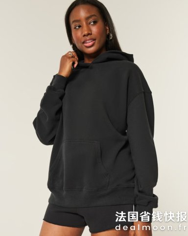 Hollister加大码连帽衫