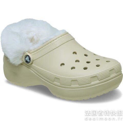Crocs毛绒泡芙洞洞鞋