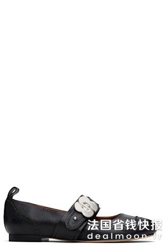 shushu/tong 黑色圆头芭蕾平底鞋