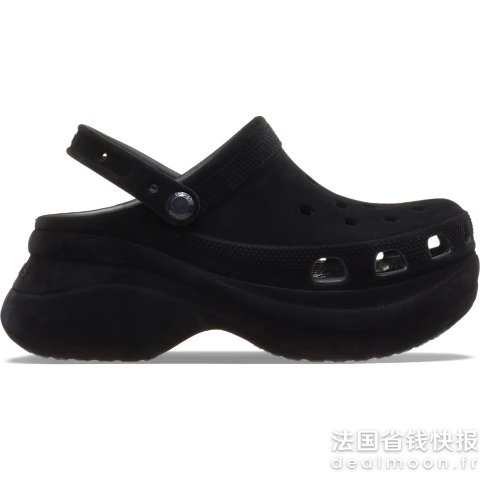Crocs丝绒鲸鱼洞洞鞋