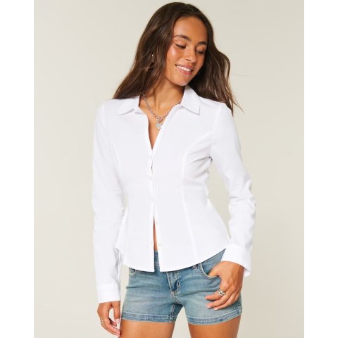 HollisterPoplin Button 衬衫