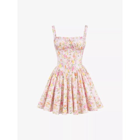 HOUSE OF CB Natassia 棉混迷你裙连衣裙