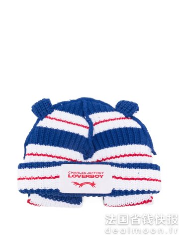 Zigma立体耳朵条纹套头帽