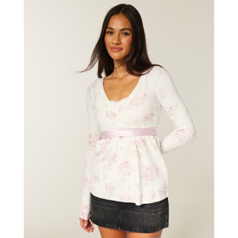 Easy 长袖裹身上衣