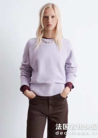 & Other Stories& Other Stories 轻薄毛衣 紫色