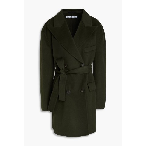 羊毛双排扣大衣