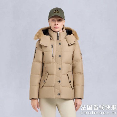 Moose Knuckles温柔奶茶色3Q羽绒服
