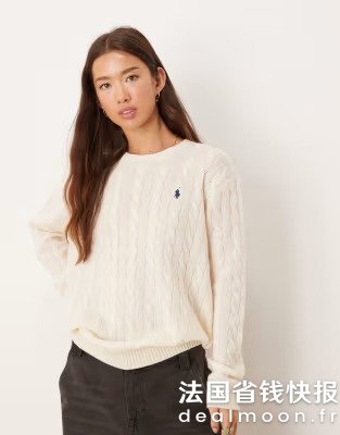 Polo Ralph LaurenPolo Ralph Lauren 羊毛针织衫 奶油色