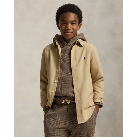 Ralph LaurenXL有大童染色纯棉牛津衬衫