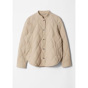 & Other Stories浅卡其色绗缝棉服