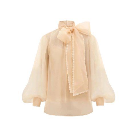 Zimmermann Memento 蝴蝶结蕾丝衬衫