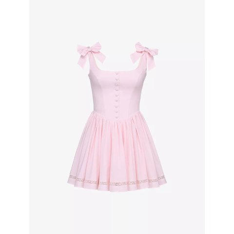 HOUSE OF CB LYLA蝴蝶结棉迷你裙