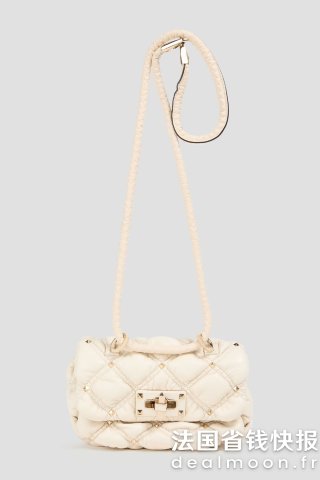 valentino Rockstud Spikeme绗缝皮革单肩包