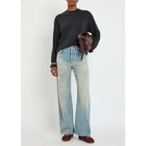 莫代尔混纺长袖T恤