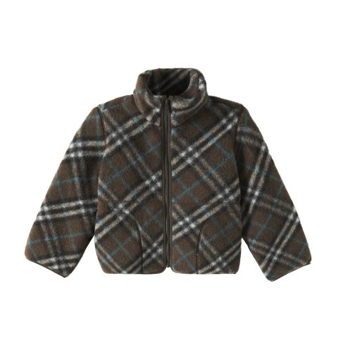 Lioncast大童格纹羊毛混纺夹克